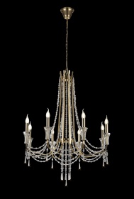 IL31754  Armand Pendant 8 Light (Requires Construction/Connection) French Gold